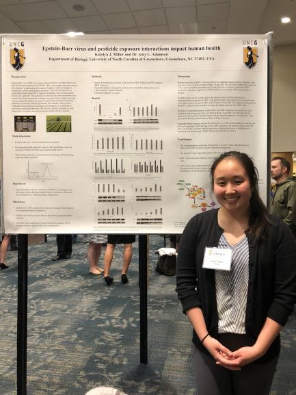 Dr. Adamson's student with presentation