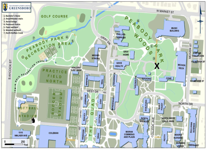 Map of UNCG